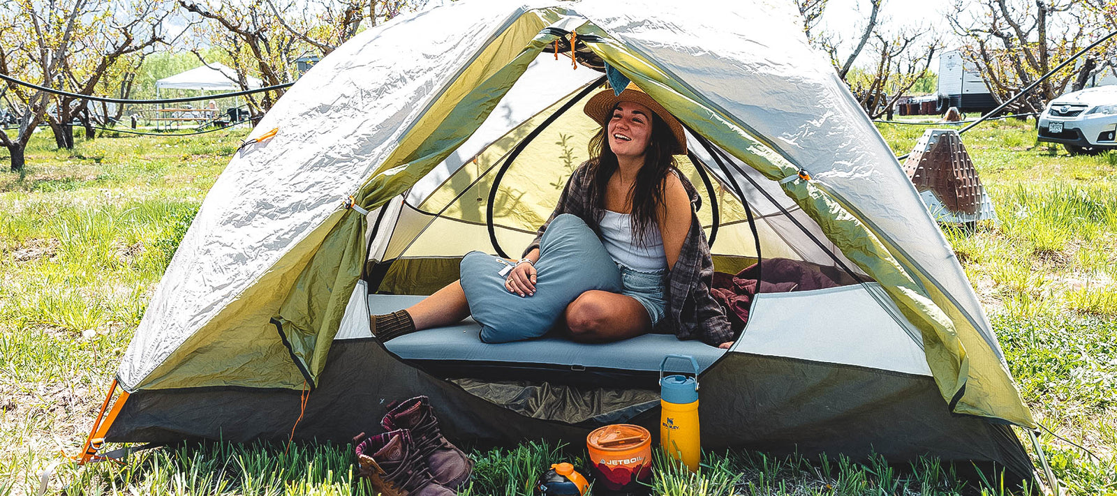 Hest Nest image of a tent camping in boulder colorado